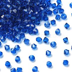 プレシオサ®クリスタルビーズ  チェコクリスタル  双円錐形(451 69 302 ロンデル)  60310 カプリブルー  4mm  穴：0.8mm&nbsp;X-PRC-BA4-60310