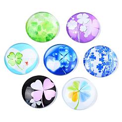 Кабошоны из стекла&nbsp;GGLA-WHC0001-05