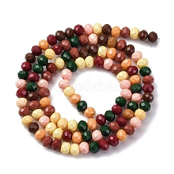 Выпечка окрашенные стеклянные бусины пряди&nbsp;LAMP-R020-03B