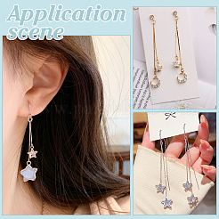 12 шт. 2-х цветные латунные звенья цепи для люстры&nbsp;KK-ME0003-53