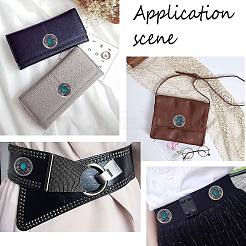 Декоративные заклепки из сплава с 1 отверстием и бирюзового цвета «кошачий глаз» FIND-GF0004-53A