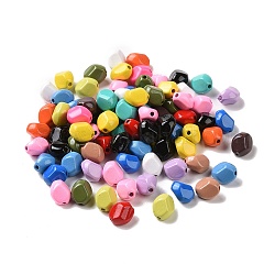 Spray gemalt Legierung Perlen, Nuggets, Mischfarbe, 7x6x5.2 mm, Bohrung: 1.2 mm