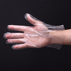 使い捨て手袋  ポリエチレン手袋  透明  26.5x25.5cm  500個/箱