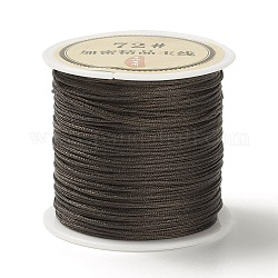 Cuerda de nudo chino de nailon de 50 yarda, Cordón de nailon para joyería para hacer joyas., café, 0.8mm