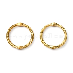 Alloy Linking Rings, Circle Frames, Lead Free and Cadmium Free, Golden, 21x2mm, Hole: 1mm