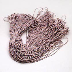 Seile aus Polyester und Spandex, 1 innerer Kern, Farbig, 2 mm, ca. 109.36 Yard (100m)/Bündel