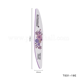 100/150 гвоздь пилка, двухсторонний напильник с полировальной губкой для печати, полировочная палочка, наждачная бумага для ногтей, водонепроницаемый, темно-фиолетовый, 178x29x5.5 мм