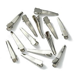 Accessori di clip alligatore per capelli di ferro, platino, 34x9x9.5mm