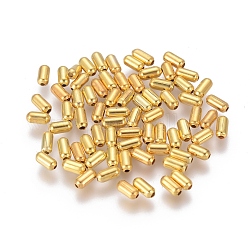 アイアン製ビーズ  オーバル  ゴールドカラー  4.8x2.4mm  穴：0.5mm  約9000個/500g