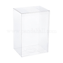 Benecreat transparente PVC-Box, Geschenkverpackung für Süßigkeiten, für Hochzeitsfeier Babyparty Packbox, Rechteck, Transparent, 9.2x12.2x18.2 cm
