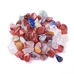 Perles de gemme mélangées naturelles, non percé / pas de trou, puces, 4~19x3~10x1~6mm, environ 100 g /sachet 