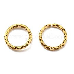 304 Edelstahl Ringe springen, offene Ringe springen, verdreht, runden Ring, echtes 18k vergoldet, 8x1 mm, 18 Gauge, Innendurchmesser: 8 mm