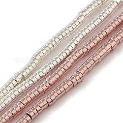 Elettrodeposte ematite sintetico non magnetico fili, perline Heishi, Disco / rotondo piatta, colore misto, 2x1mm, Foro: 0.7 mm, circa 426pcs/filo, 16.54 pollice (42 cm)