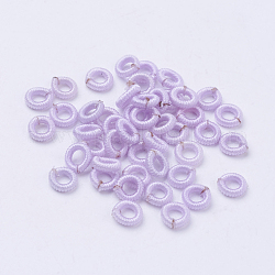 Нейлоновые шпильки, кольцо, фиолетовые, 6~6.5x1.5 мм, отверстия: 3.5 мм, около 93~98 шт / мешок