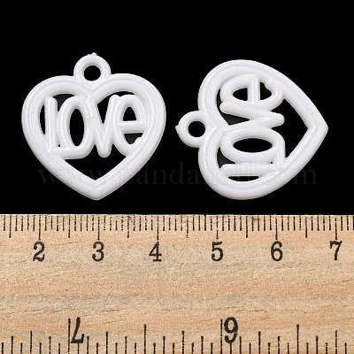 Непрозрачные акриловые подвески ко Дню святого Валентина SACR-L007-042C-1