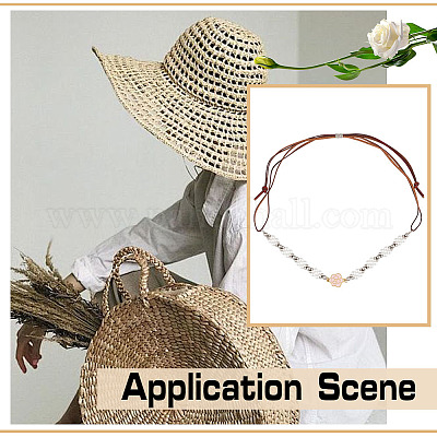 Искусственная кожа шнуры цепи для бейсболок HJEW-MA00023-1