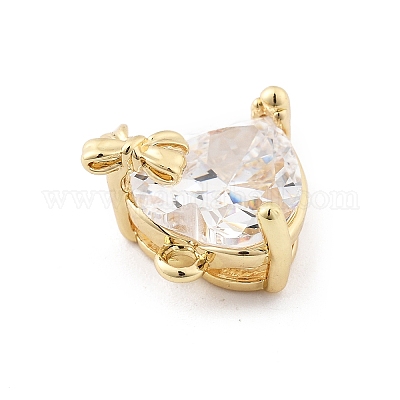 Латунные микро проложить кубического циркония подвески KK-K371-40B-G-1