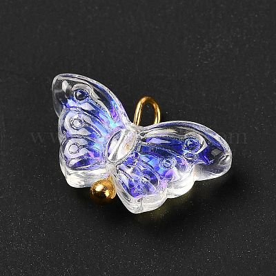 Гальванизировать прозрачные стеклянные подвески X1-PALLOY-JF00903-1