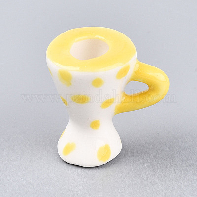 Кружка с медведем из фарфора ручной работы PORC-T133-22A-1