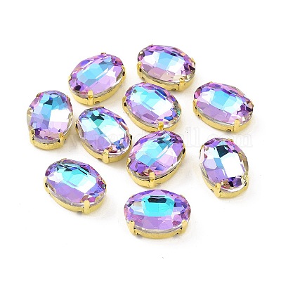 Овал пришиваем стразами DIY-E062-06G-A03-1