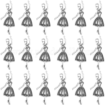 80шт. подвеска-шарм в виде танцовщицы из сплава FIND-SC0011-62-1