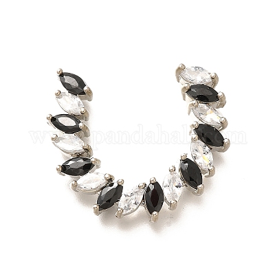 Латунные микро проложить кубического циркония бусы KK-M312-21-1