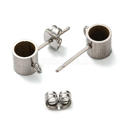 Фурнитура для сережек-гвоздиков из нержавеющей стали 201 STAS-B045-16C-P-1