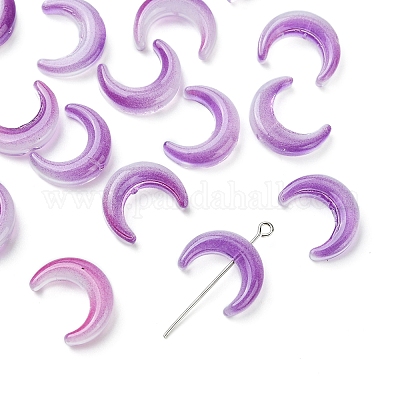 20 шт. градиентные цветные бусины ручной работы в технике лэмпворк LAMP-FS0001-18B-1