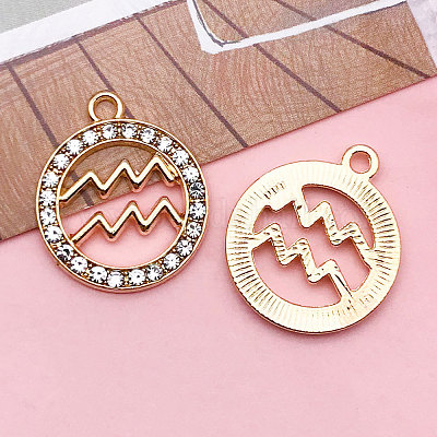 Подвески из хрусталя из цинкового сплава&nbsp;WGC2D94-11-1