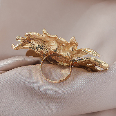 Элегантное кольцо из сплава с подсолнухом и винтажным французским нерегулярным геометрическим узором ZD8347-1