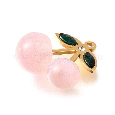 Подвески из акрила из нержавеющей стали 304 STAS-E549-01G-03-1