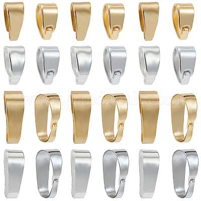 80 шт. 4 латунных защелкивающихся дужки KK-BBC0011-77-1