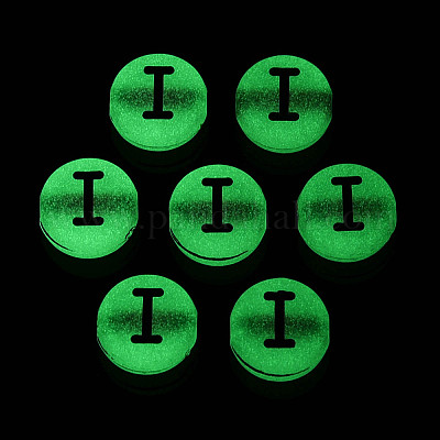 Светящиеся матовые акриловые бусины FACR-T008-02I-1