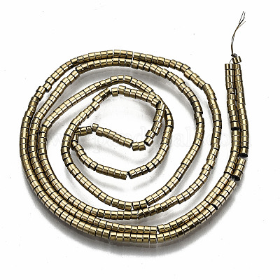 Гальванизировать немагнитных синтетический гематит бисер пряди G-T114-57-02-1