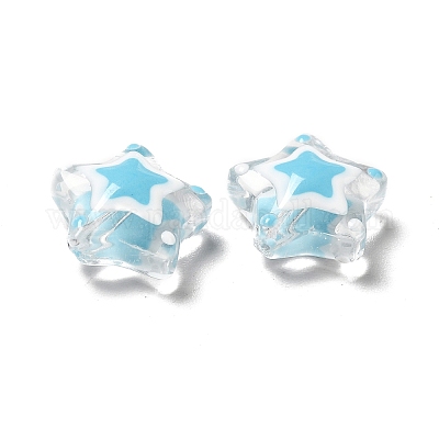 Стекло с эмалевыми бусинами&nbsp;LAMP-M011-01A-1