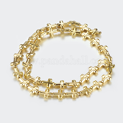 Немагнитные синтетический гематит бисер пряди G-P338-23A-8x10mm-G-1