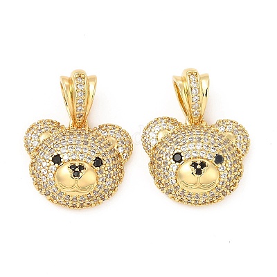 Латунные микро проложить кубического циркония подвески KK-H441-01C-G-1