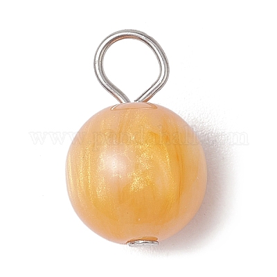 5 шт. подвески из искусственной смолы с кошачьим глазом PALLOY-JF03499-02-1