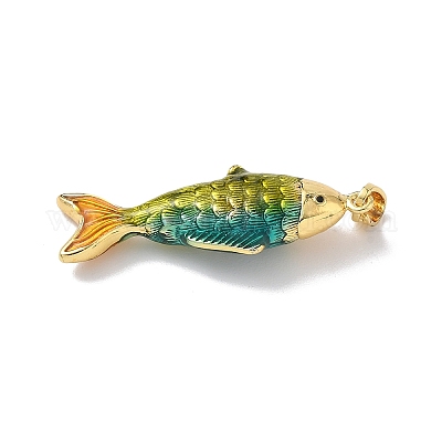 Латунь эмаль подвески&nbsp;KK-Z124-03G-02-1