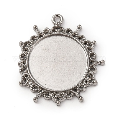 Оправы для подвесок из нержавеющей стали 304 в виде кабошонов STAS-Q363-03P-1