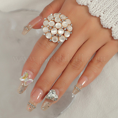 Прозрачная смола с кольцами из сплава CX4663-1-1