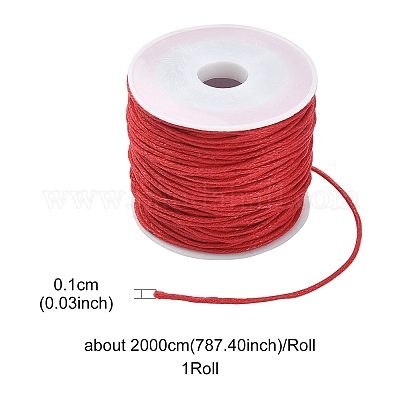 20м вощеных хлопковых шнуров&nbsp;YC-YW0001-05-162-1