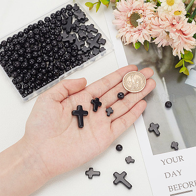 235шт 4 стиля синтетические бирюзовые бусины TURQ-AR0001-43-1