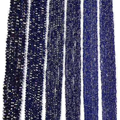 Стеклянные бусины с гальваническим покрытием  EGLA-A044-P6mm-B07-1