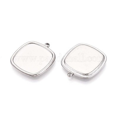 Оправы для подвесок из нержавеющей стали 304 в виде кабошонов STAS-T067-14P-1
