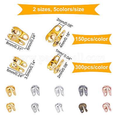 2250 шт. 10 цвета наконечники из железных бусин IFIN-CA0001-38-1