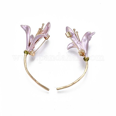 Цветок эмаль булавка JEWB-N007-064-1