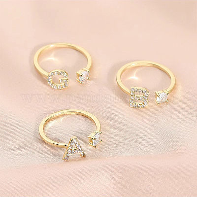 Модные латунные кольца-манжеты с кубическим цирконием FS-WG4936F-12-1