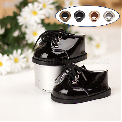 400 шт. 4-х цветная латунная фурнитура для люверсов&nbsp;FIND-GF0006-42B-1