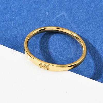 Кольца из нержавеющей стали 304 с гладкими полосами RJEW-P151-01G-02-1